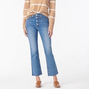 J crew Billie 10” Demi boot crop button fly Jean denim 31 EUC jcrew ankle jean